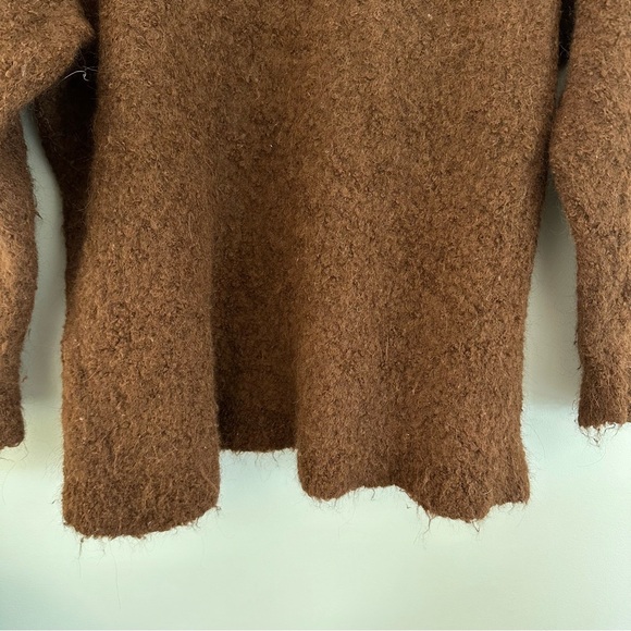 Wilfred Seissan Sweater Alpaca Blend Size 3 L-XL Copper Brown Lightweight - Picture 7 of 12